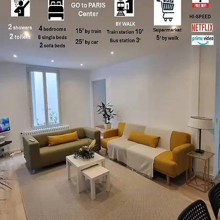 Maison Cosy 15 Mn Paris - Linges Confort Holiday home